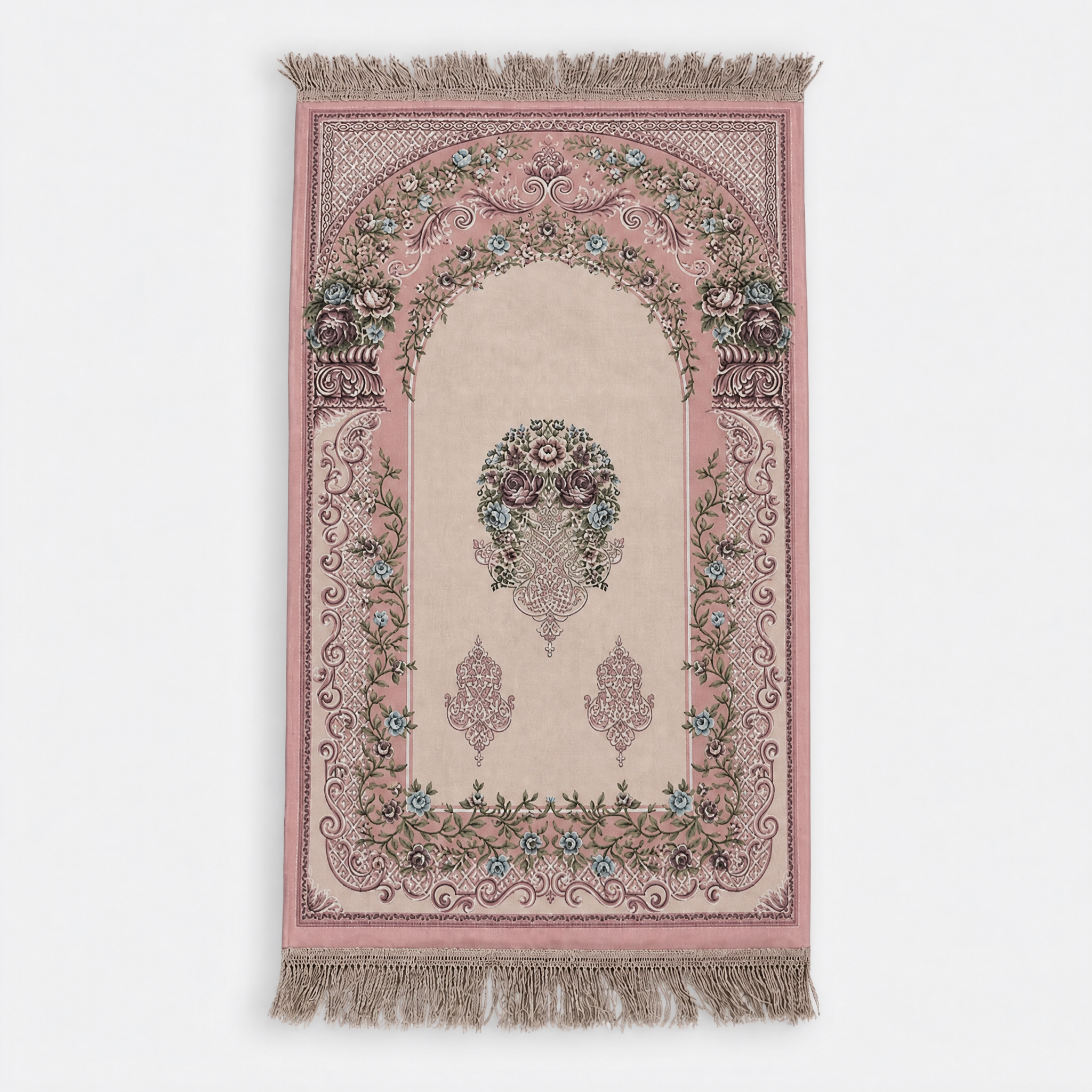 Pink Medical Foam Satin Heaven's Door Premium Prayer Mat