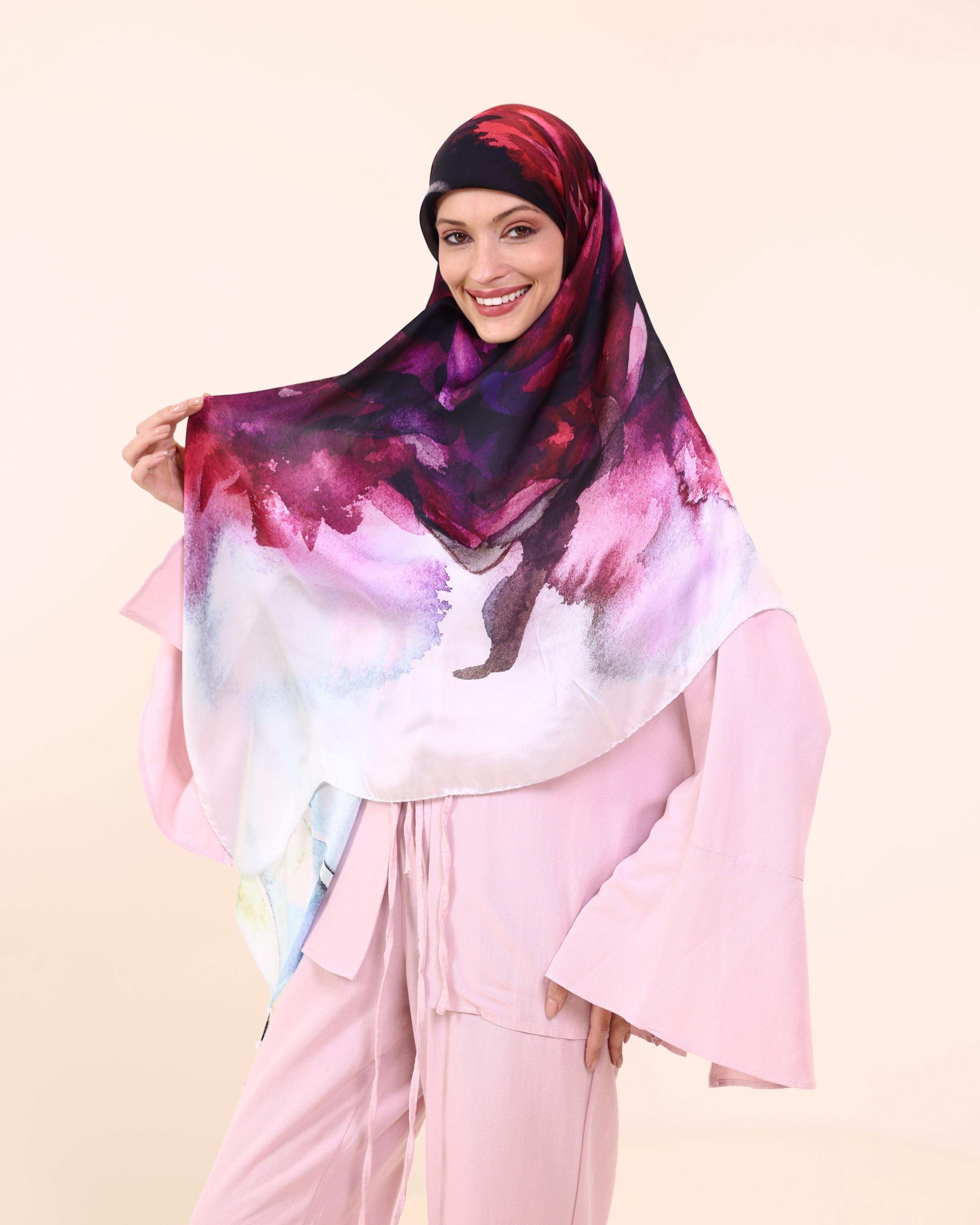 Scilla italy silk scarf ei5