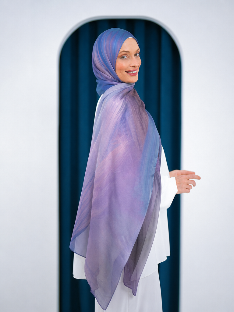 scilla silk shawl S5