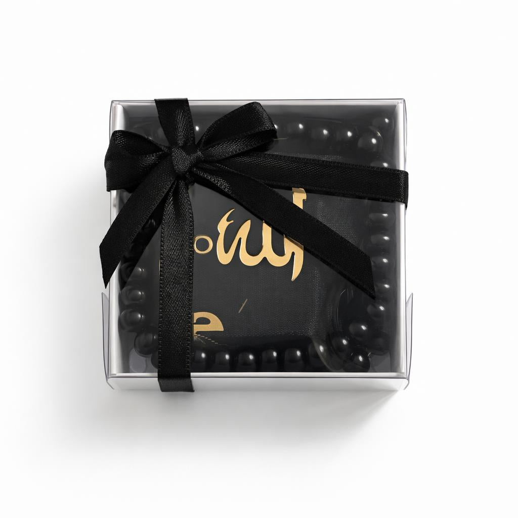 Black Quran and Tasbih Set