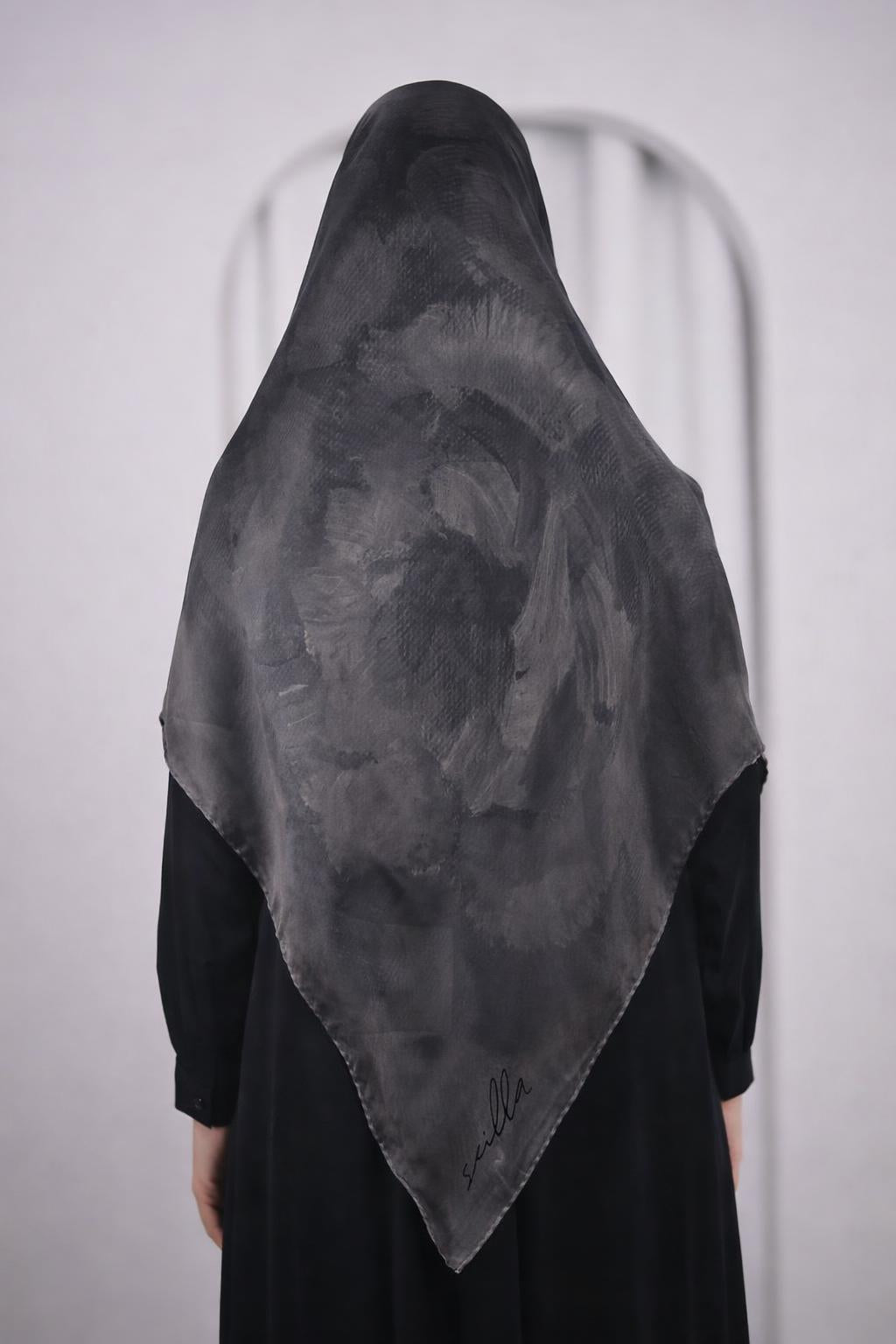scilla silk scarf x2
