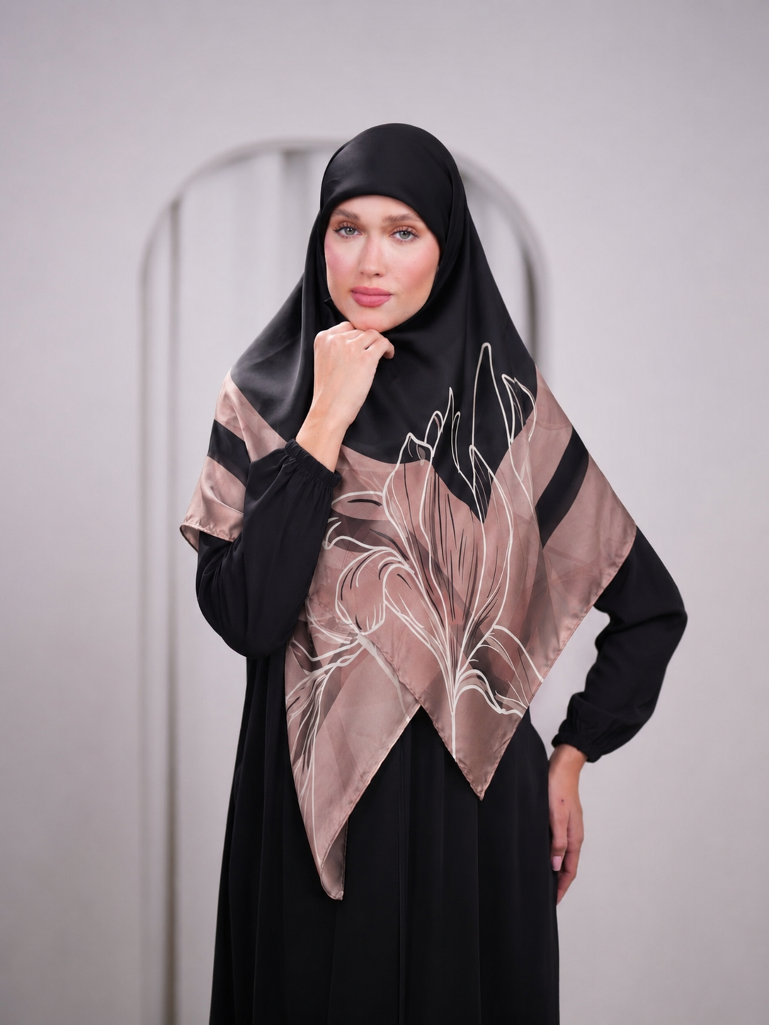 scilla silk scarf Z1